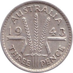 Australia - 3 pence -...