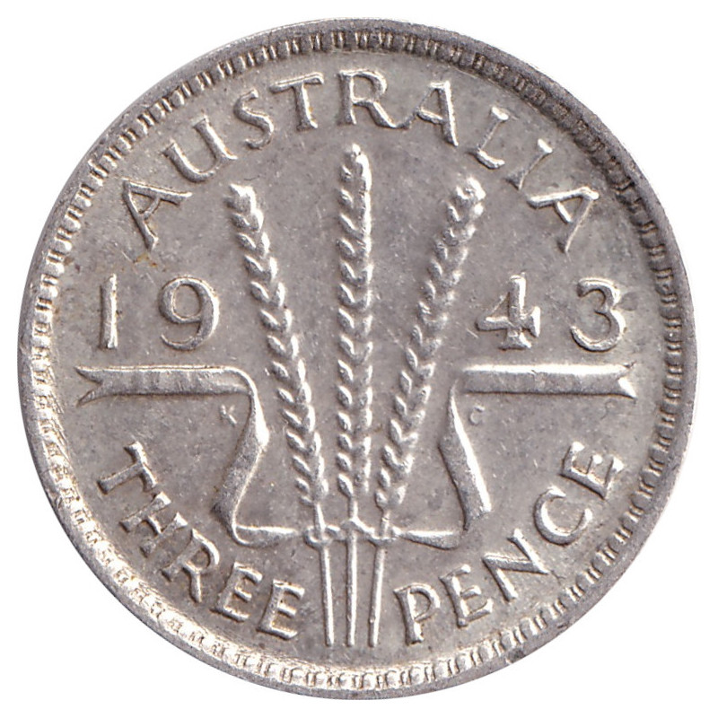 Australia - 3 pence - George VI - 1943 - N1189