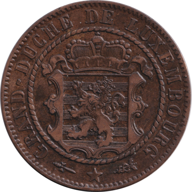 Luxembourg - 10 centimes - Blason -  1870 - No636
