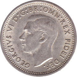Australia - 3 pence - George VI - 1951 - No1190