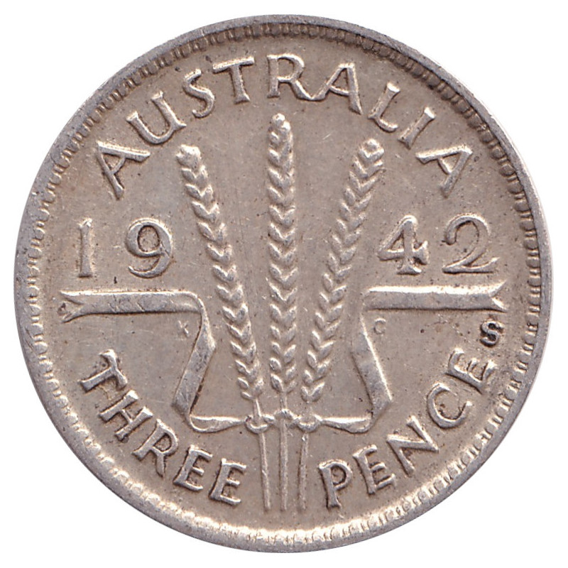 Australia - 3 pence - George VI - 1942 S - No1191