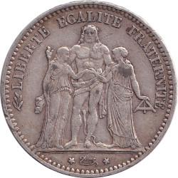 France - 5 francs - Hercule - 1874 A - No1193