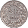 Swiss Confederation - 2 francs - Standing Helvetia - 1947 B - No1197