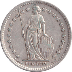Swiss Confederation - 2 francs - Standing Helvetia - 1947 B - No1197
