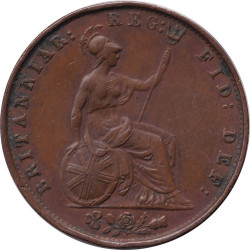 United Kingdom - 1/2 penny - Victoria - Young head - 1853 - No1201