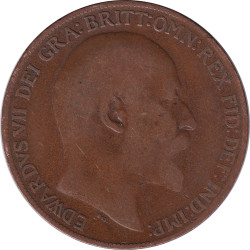United Kingdom - 1 penny - Edward VII - 1908 - No1202