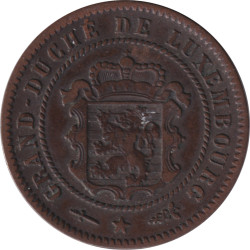 Luxembourg - 5 centimes - Blason -  1870 - No567