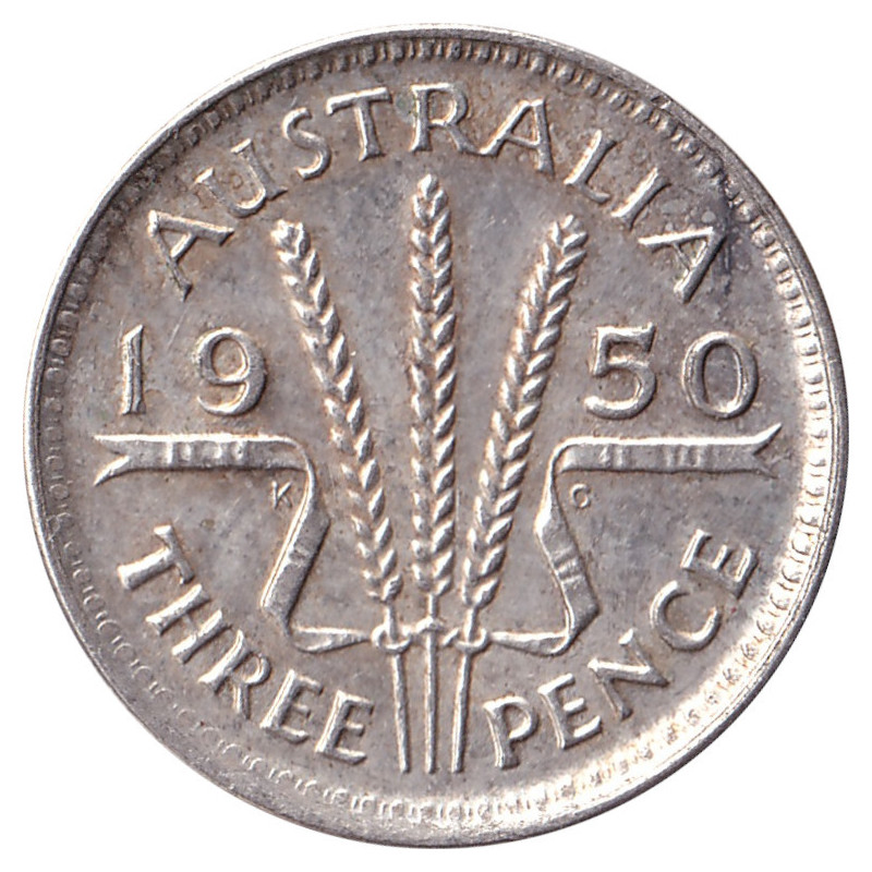 Australia - 3 pence - George VI - 1950 - No1203