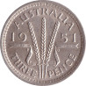 Australia - 3 pence - George VI - 1951 - No1205
