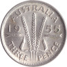Australia - 3 pence - Elizabeth II - 1955 - No1207