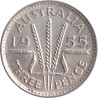 Australia - 3 pence - Elizabeth II - 1955 - No1208