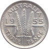 Australia - 3 pence - Elizabeth II - 1955 - No1209