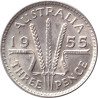 Australia - 3 pence - Elizabeth II - 1955 - No1210