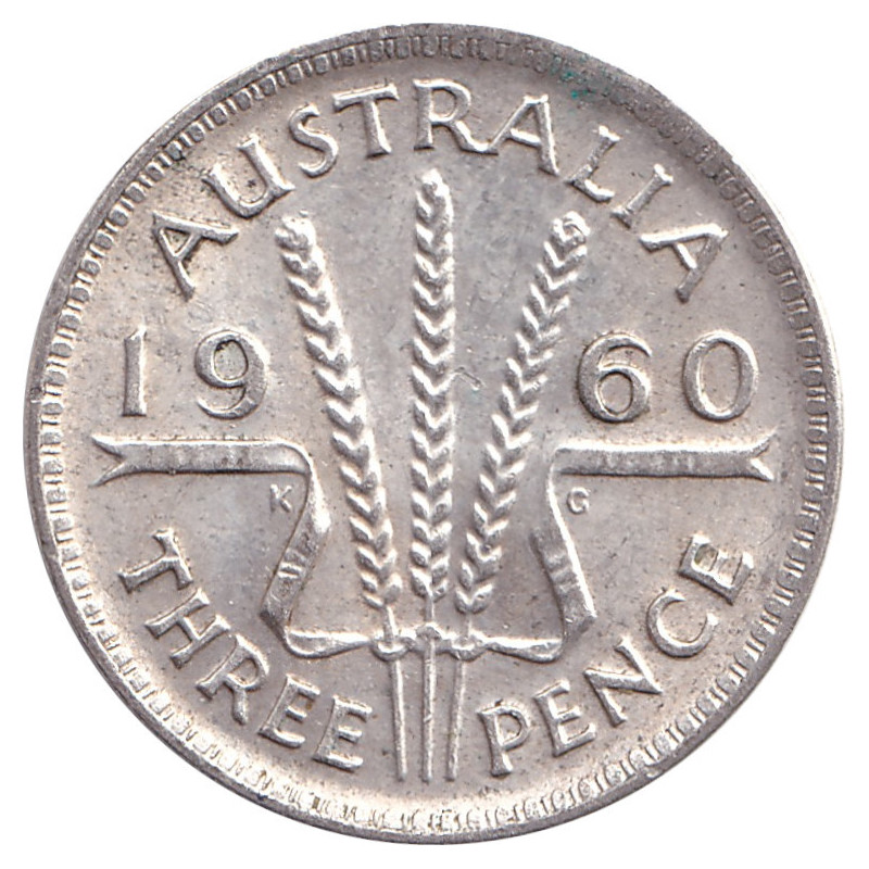 Australia - 3 pence - Elizabeth II - 1960 - No1212