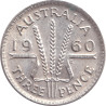 Australia - 3 pence - Elizabeth II - 1960 - No1212