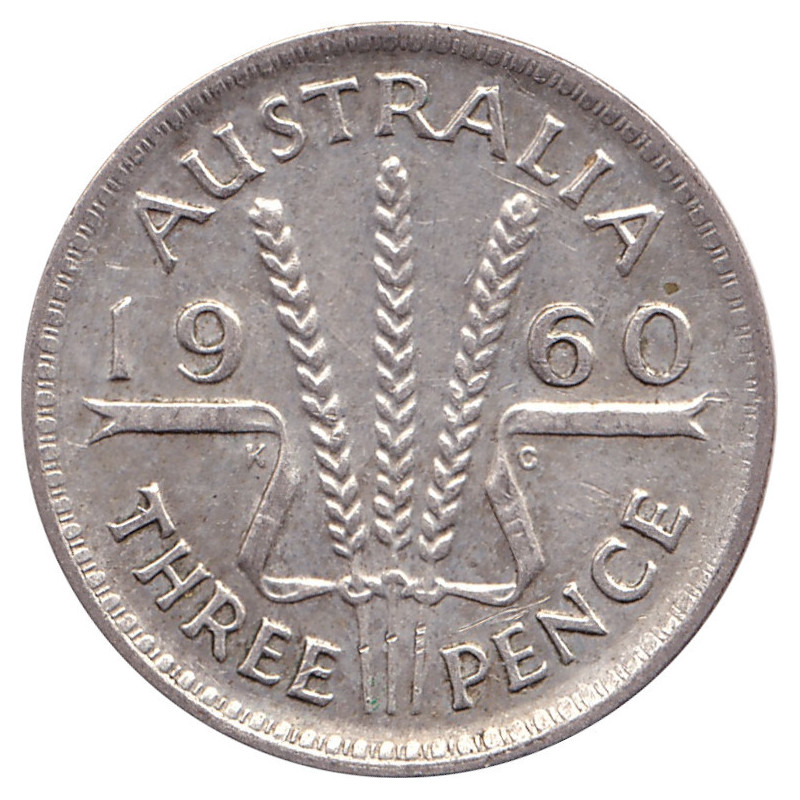 Australia - 3 pence - Elizabeth II - 1960 - No1213