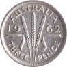 Australia - 3 pence - Elizabeth II - 1962 - No1214