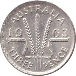 Australia - 3 pence -...