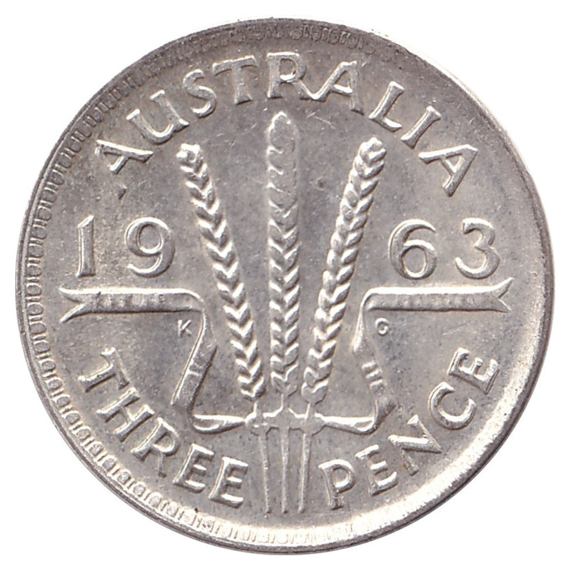 Australia - 3 pence - Elizabeth II - 1963 - No1215