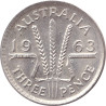 Australia - 3 pence - Elizabeth II - 1963 - No1215