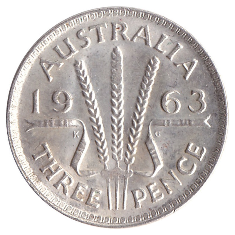 Australia - 3 pence - Elizabeth II - 1963 - No1216