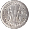 Australia - 3 pence - Elizabeth II - 1963 - No1216