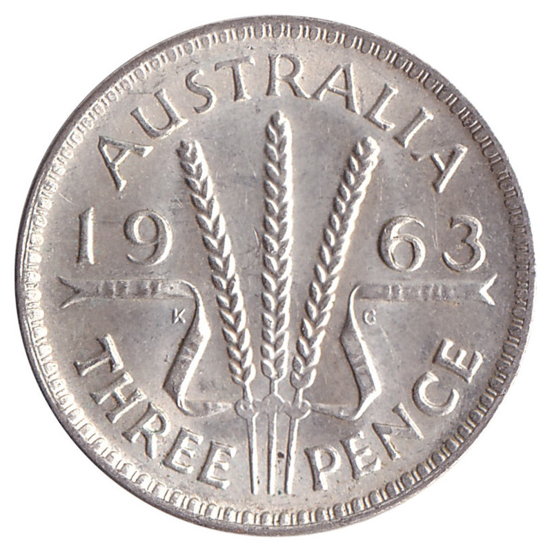 Australia - 3 pence - Elizabeth II - 1963 - No1217