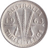 Australia - 3 pence - Elizabeth II - 1963 - No1217