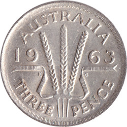 Australia - 3 pence -...