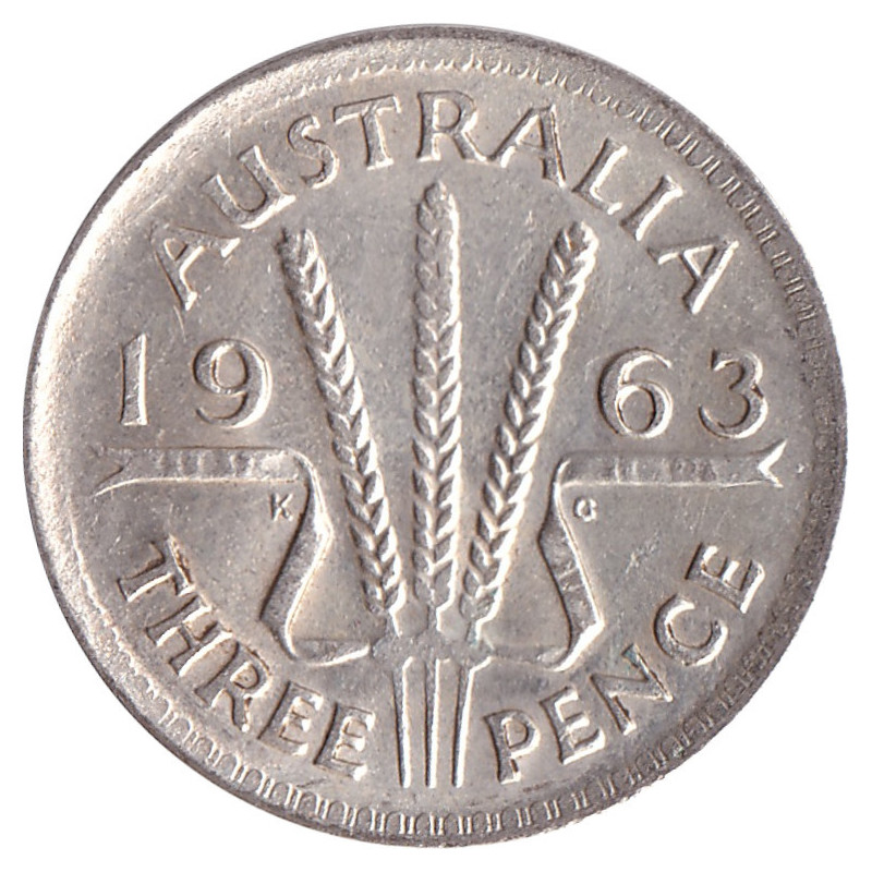 Australia - 3 pence - Elizabeth II - 1963 - No1218