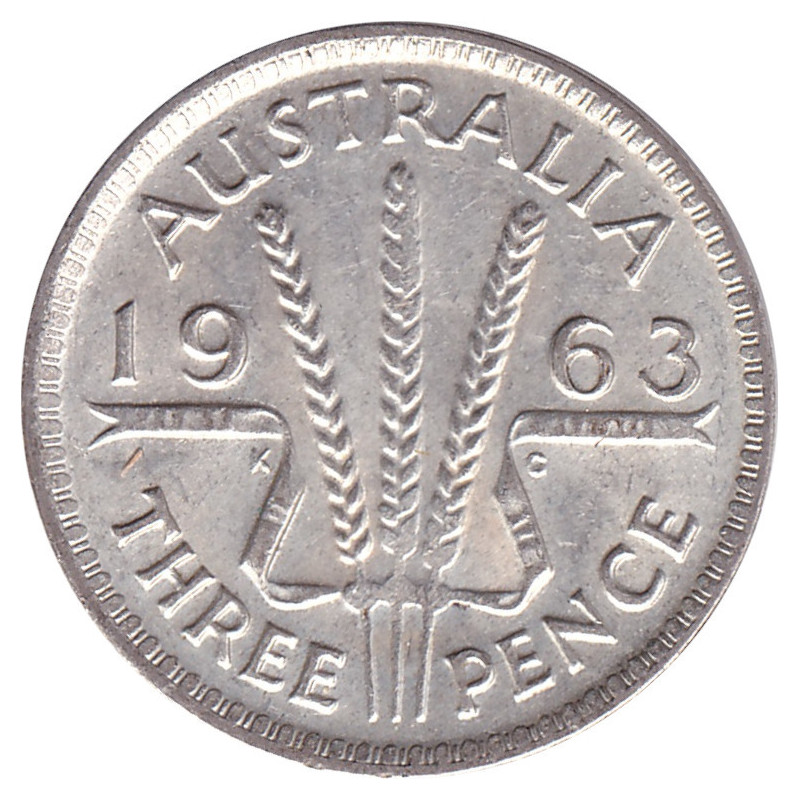 Australia - 3 pence - Elizabeth II - 1963 - No1220