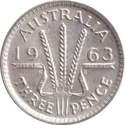Australia - 3 pence -...