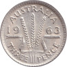 Australia - 3 pence - Elizabeth II - 1963 - No1223