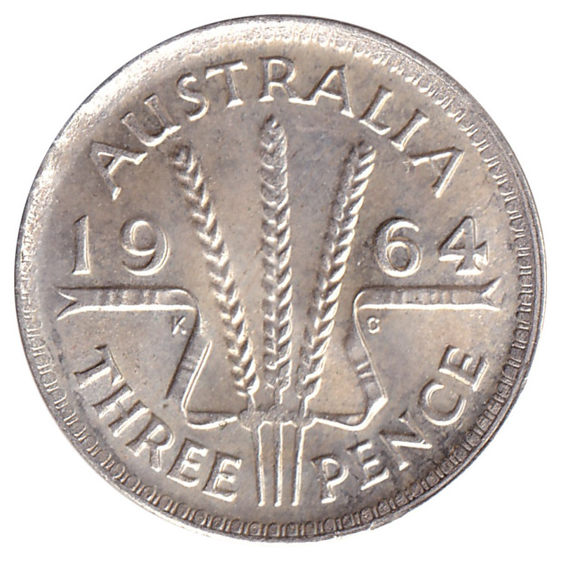 Australia - 3 pence - Elizabeth II - 1964 - No1225