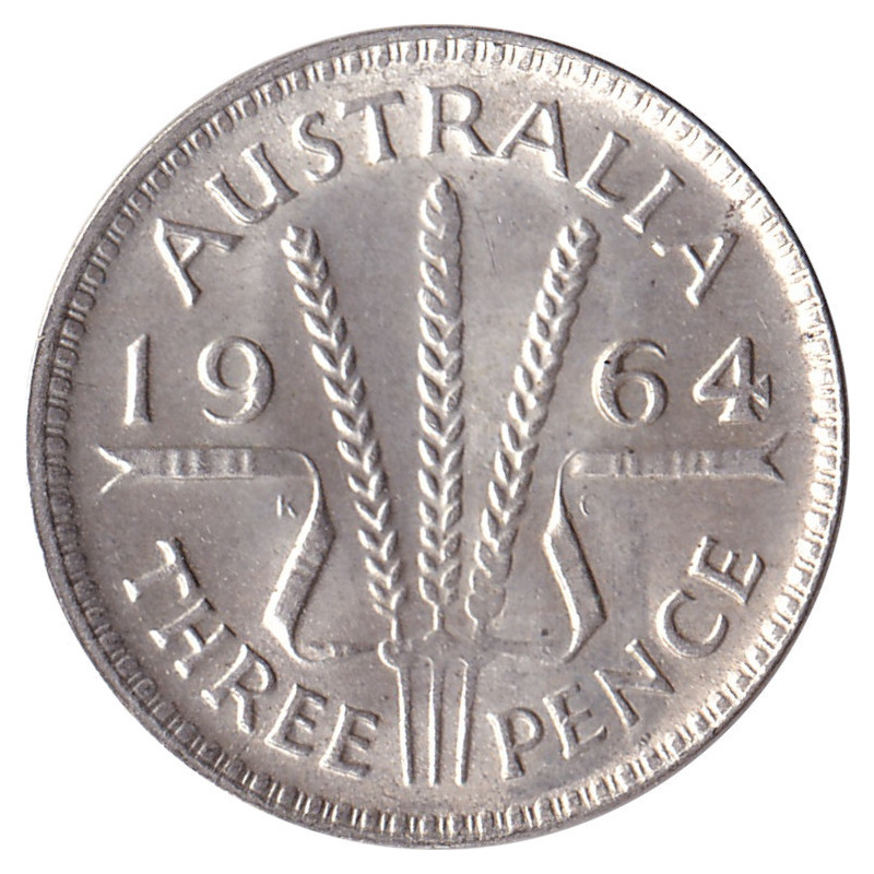 Australia - 3 pence - Elizabeth II - 1964 - No1226