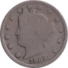 United States of America - 5 cents - Tête de la Liberté - 1908 - No1232