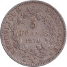 France - 5 francs - Hercule - 1874 K - No1238