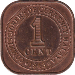 Malaya - 1 cent - Georges...