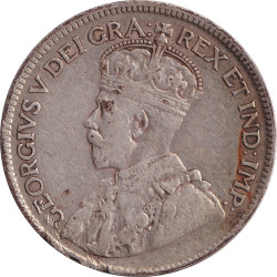 Canadian Provinces - 25 cents - George V - 1917 C - No1245