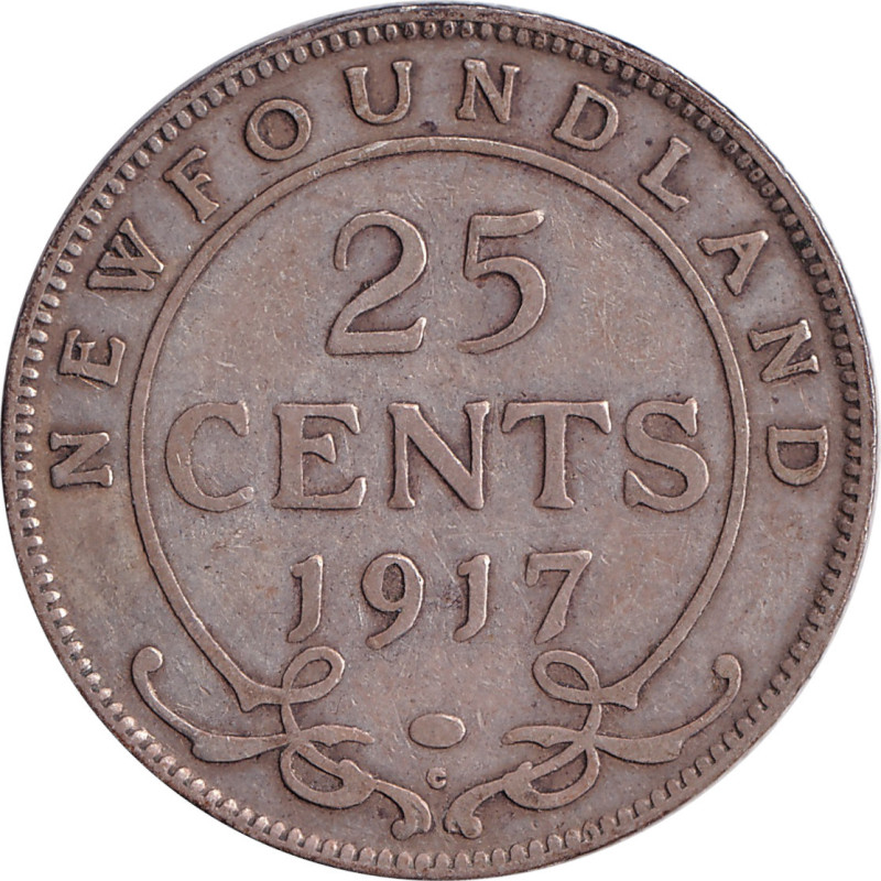 Canadian Provinces - 25 cents - George V - 1917 C - No1246