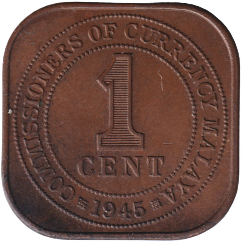 Malaya - 1 cent - Georges VI -  1945 - No741