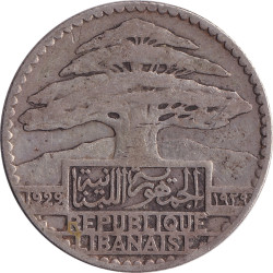 Lebanon - 25 piastres - Cornes d'abondance - 1929 - ١٩٢٩ (1929) - No1253