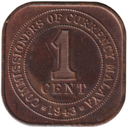 Malaya - 1 cent - Georges...