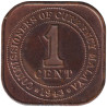 Malaya - 1 cent - Georges VI -  1943 - No742