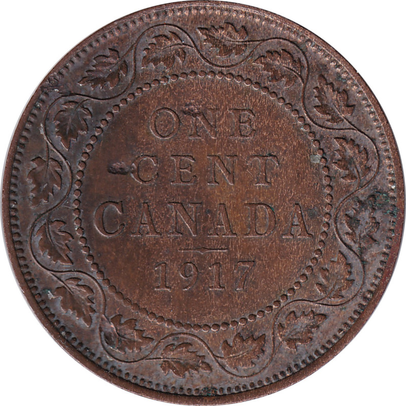 Canada - 1 cent - George V - Grand type - 1917 - No1270