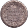 Canada - 5 cents - George V - Petit module - 1917 - No1278
