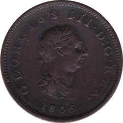 United Kingdom - 1/2 penny - Georges III - Old head - 1806 - No1282