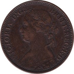 United Kingdom - 1 farthing - Victoria - Young bust - 1875 H - No1286