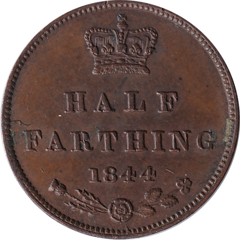United Kingdom - 1/2 farthing - Victoria - 1844 - No1287