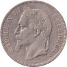 France - 5 francs - Napoléon III - Argent - Tête laurée - 1870 A - No1290